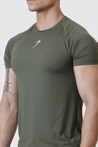 Bare Nylon T-shirt Olive