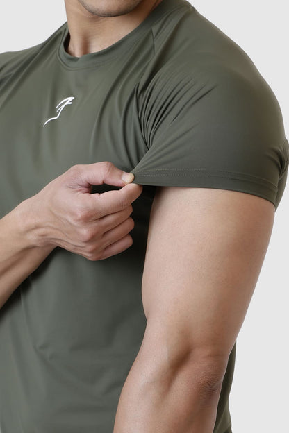 Bare Nylon T-shirt Olive