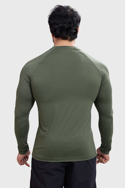 Bare Nylon Fullsleeves T-shirt Olive