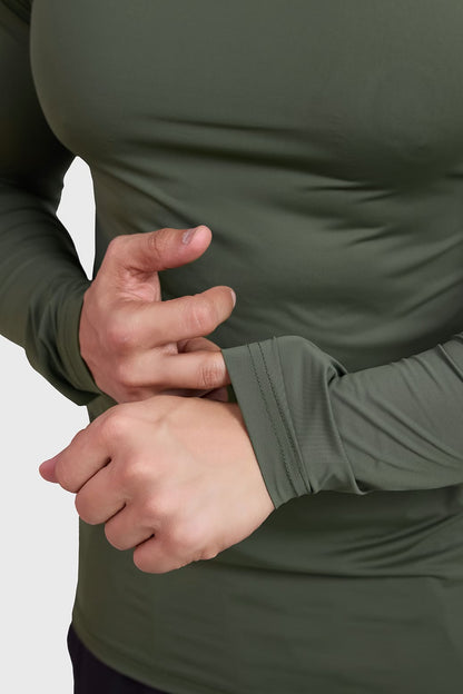 Bare Nylon Fullsleeves T-shirt Olive