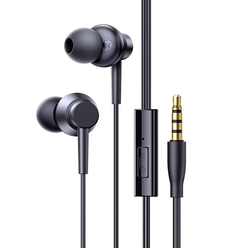 3.5mm Wired Earphone Universal Headset In-Ear Headphone With Mic