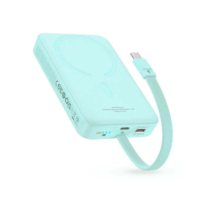 10000mAh Magnetic Magsafe Power Bank 30W Built-in USB-C Cable