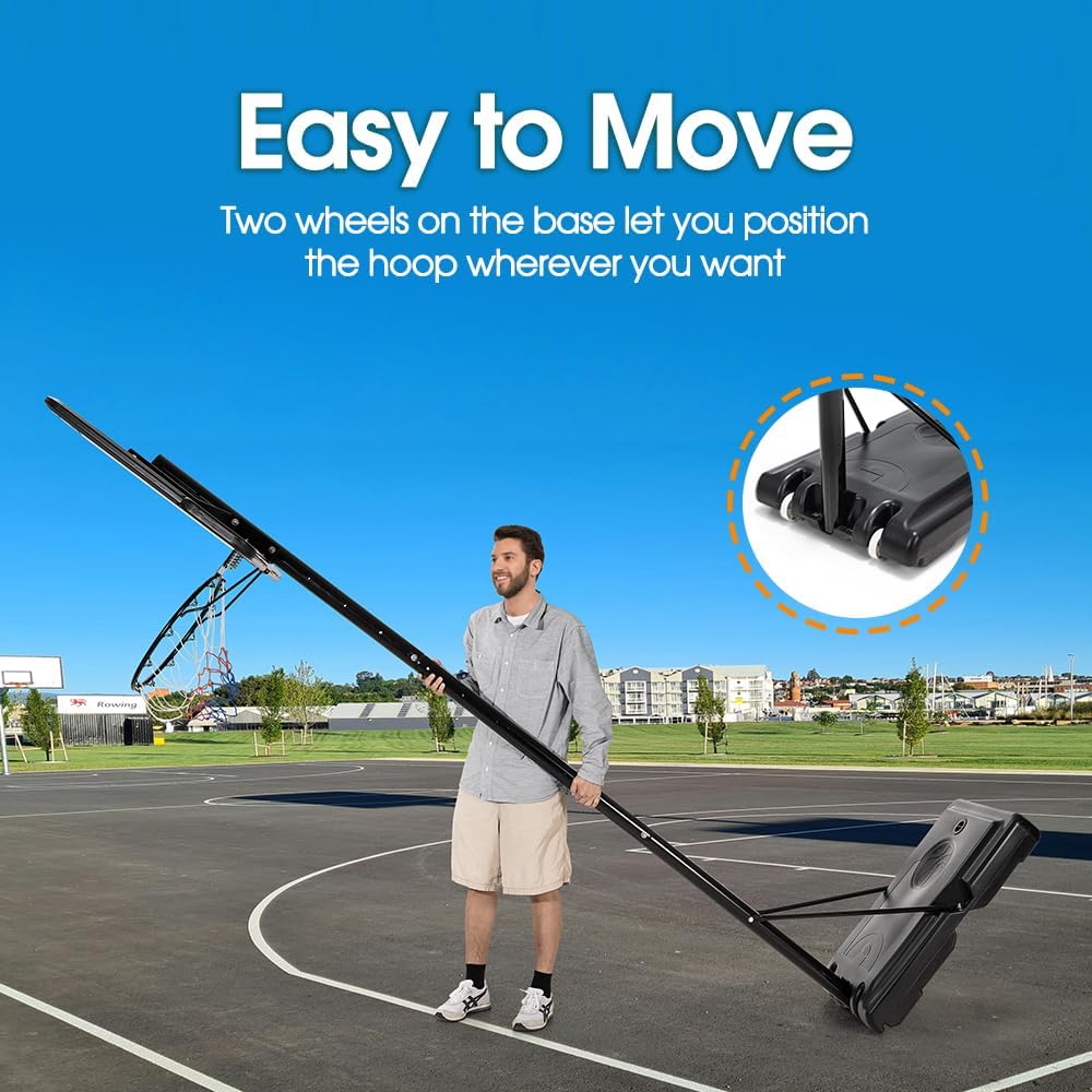 Basketball Hoop with stand height adjustable Hoop 3.05m