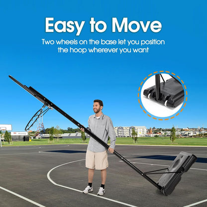 Basketball Hoop with stand height adjustable Hoop 3.05m