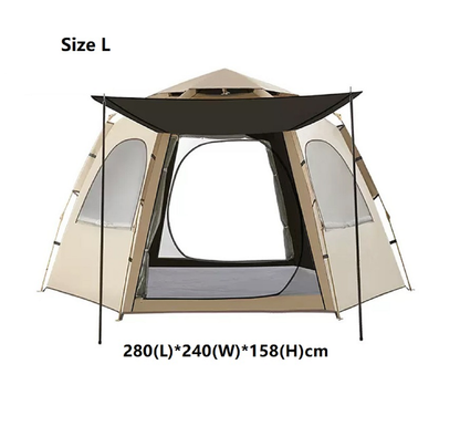 Hexagonal Camping Tent - Durable, Quick Setup JLP5467