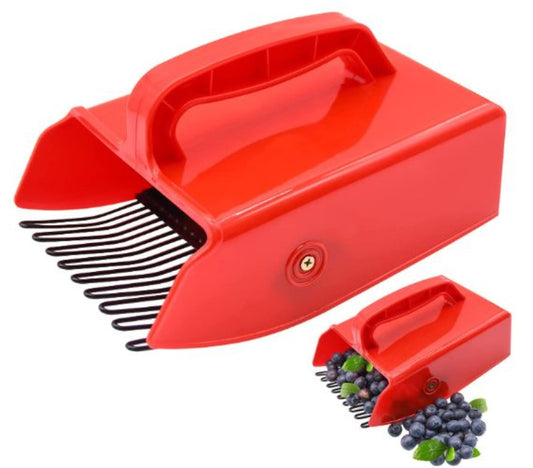 Berry Picker with Metallic Comb and Ergonomic Handle