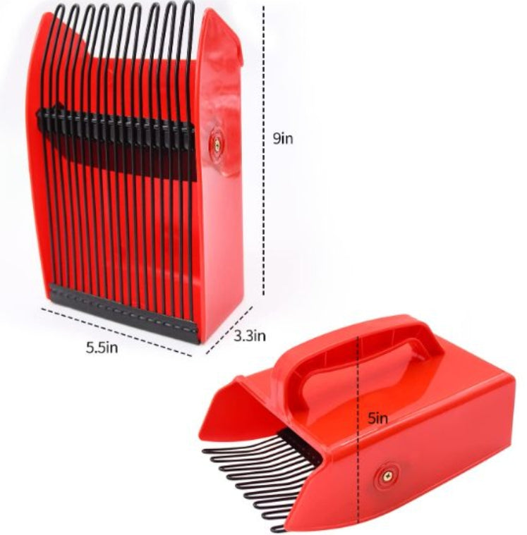 Berry Picker with Metallic Comb and Ergonomic Handle