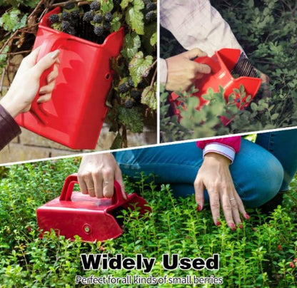 Berry Picker with Metallic Comb and Ergonomic Handle