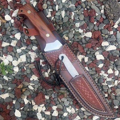 Outdoor Camping Hunting Dual Knife Set - Full Tang Fixed Blade