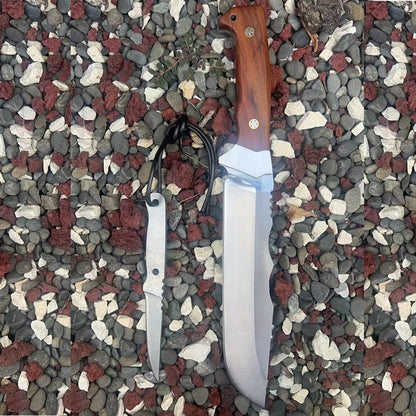 Outdoor Camping Hunting Dual Knife Set - Full Tang Fixed Blade
