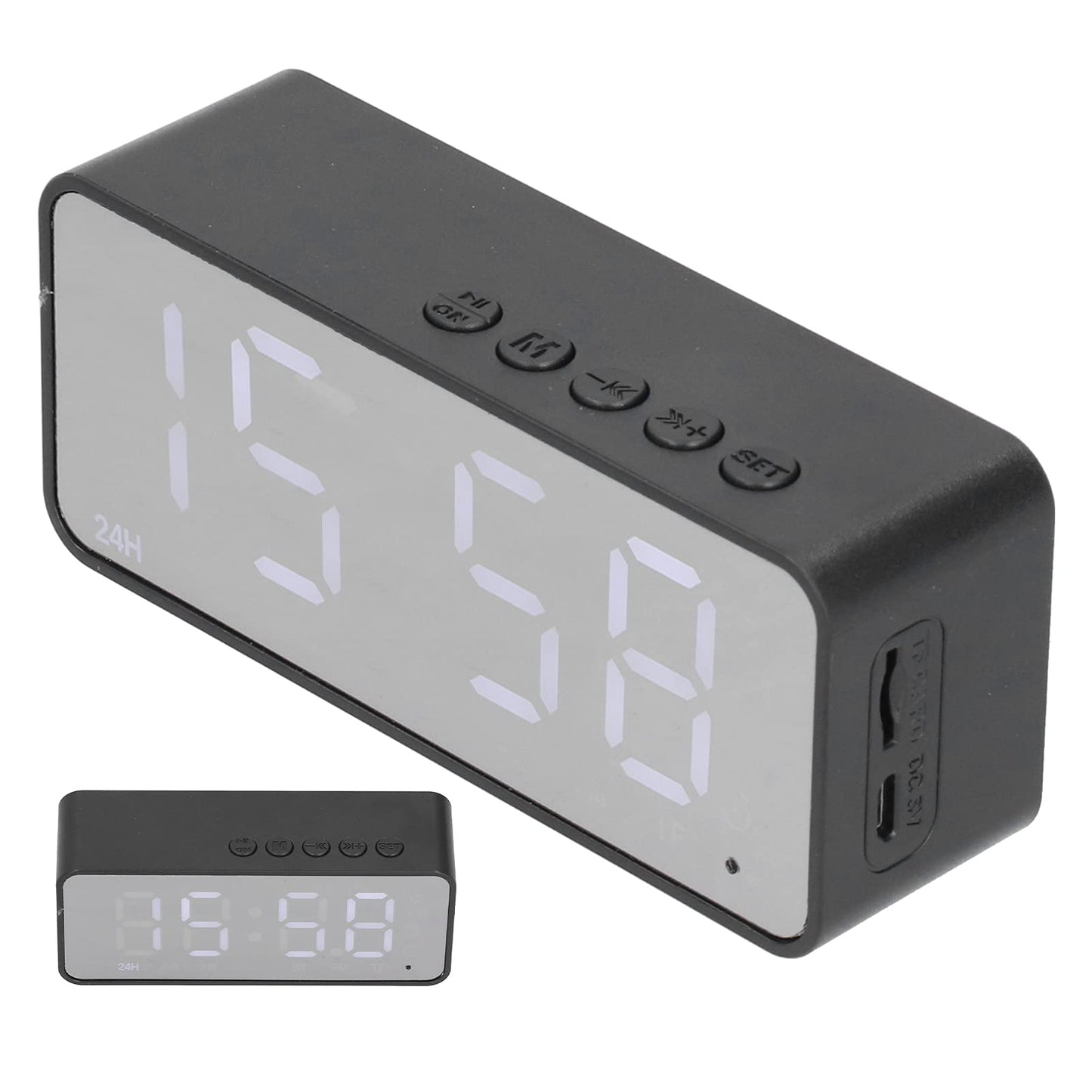 Digital Smart Alarm Clock With Bluetooth Speaker