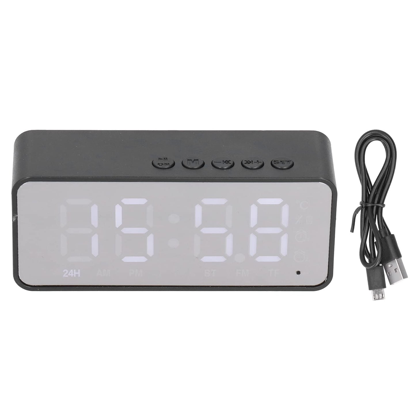Digital Smart Alarm Clock With Bluetooth Speaker
