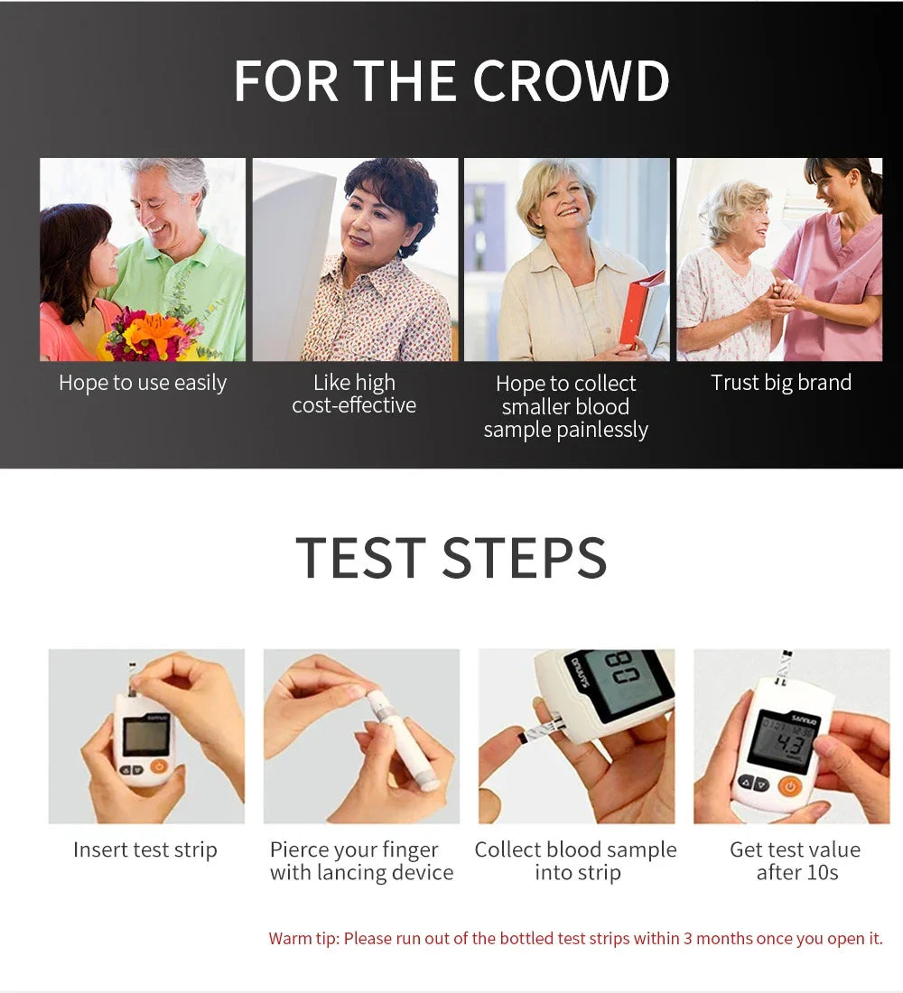 Sinocare GA-3 Blood Glucose Meter Blood Sugar Monitor
