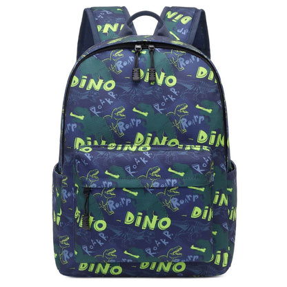 Blue Dinosaur Backpack for Kids & School Bag for Boys