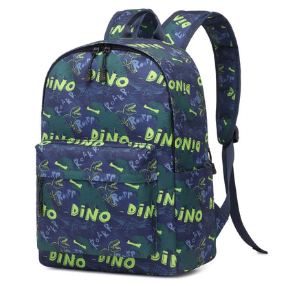 Blue Dinosaur Backpack for Kids & School Bag for Boys