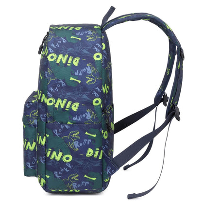 Blue Dinosaur Backpack for Kids & School Bag for Boys
