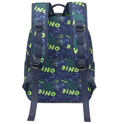 Blue Dinosaur Backpack for Kids & School Bag for Boys
