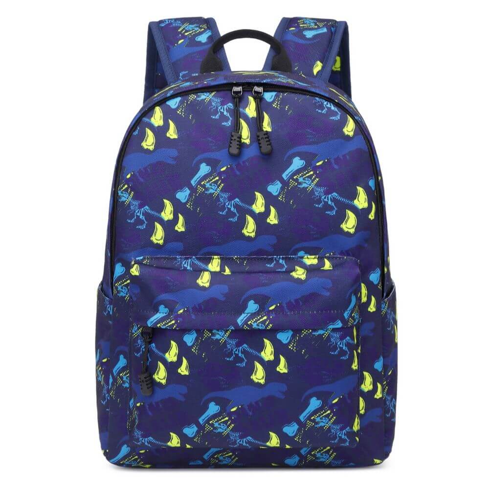 Blue Dinosaur Backpack for Kids & School Bag for Boys