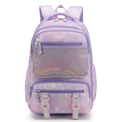 kids Backpack & Girls School Bags | Rainbow Butterfly | Pink & Purple