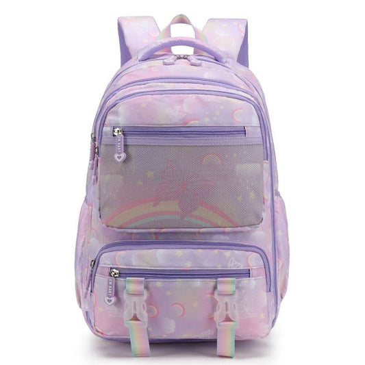 kids Backpack & Girls School Bags | Rainbow Butterfly | Pink & Purple