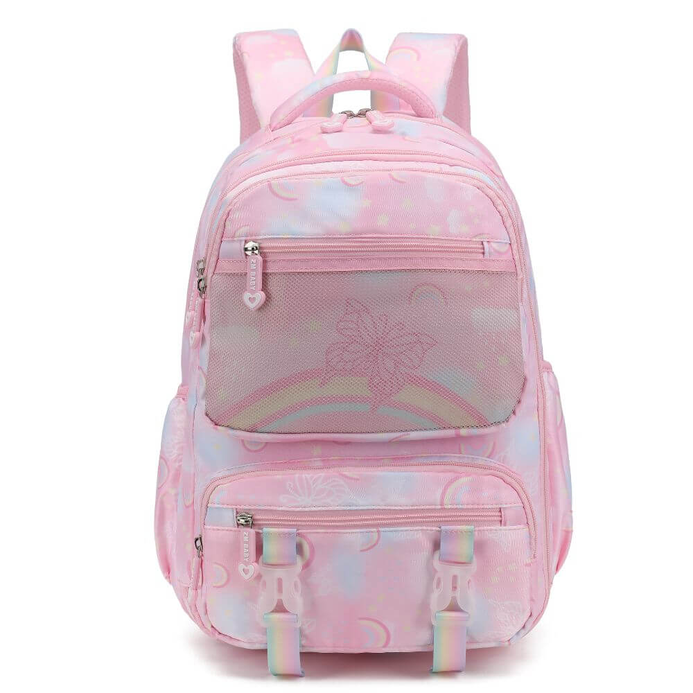 kids Backpack & Girls School Bags | Rainbow Butterfly | Pink & Purple