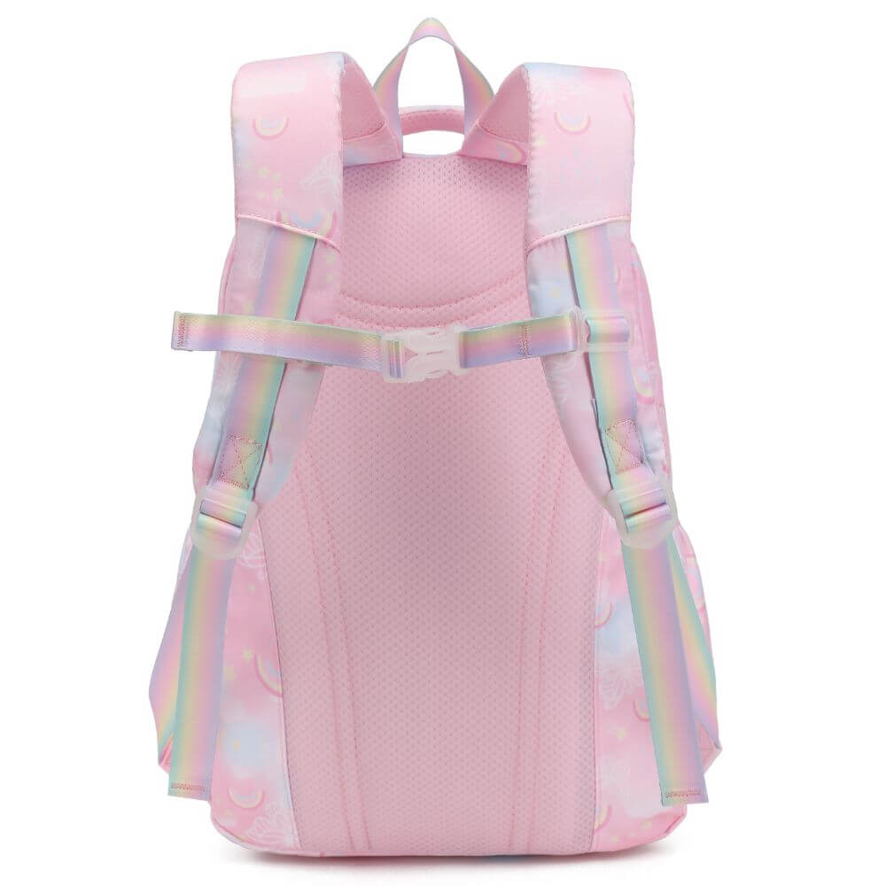 kids Backpack & Girls School Bags | Rainbow Butterfly | Pink & Purple