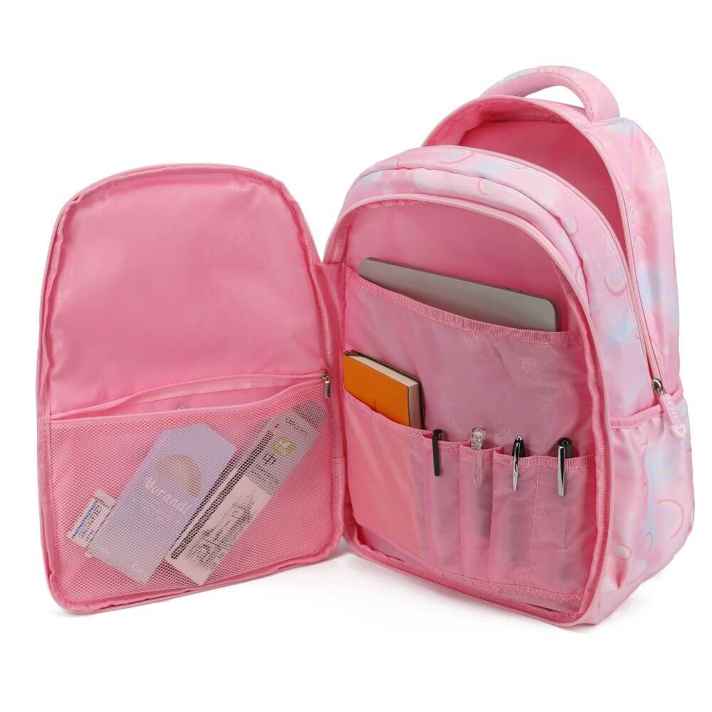 kids Backpack & Girls School Bags | Rainbow Butterfly | Pink & Purple