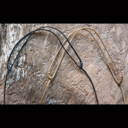Adjustable Braid Slip Knot Cords -C1 Black / Thick (1.8mm)
