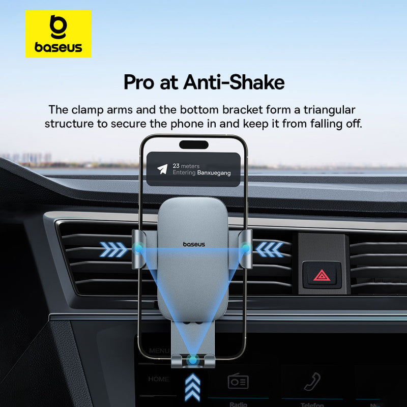Gravity Car Phone Holder for Air Vent outlet Mount for 4.7" to 7.2"