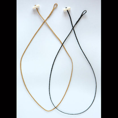 Plaited Cords with Bone Toggles - C4 Natural/Tan