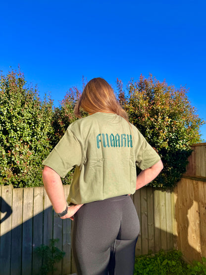 Unisex Regime Oversized T-shirts Sage Green