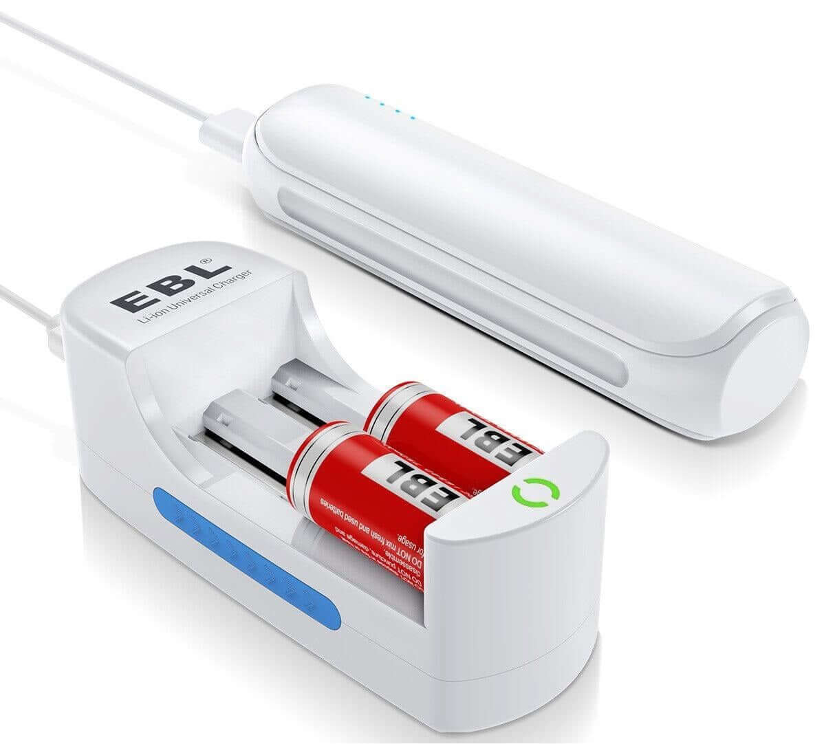 USB Smart Charger For Rechargeable Batteries Li-ion 10440 14500 16340 18650