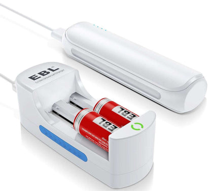 USB Smart Charger For Rechargeable Batteries Li-ion 10440 14500 16340 18650