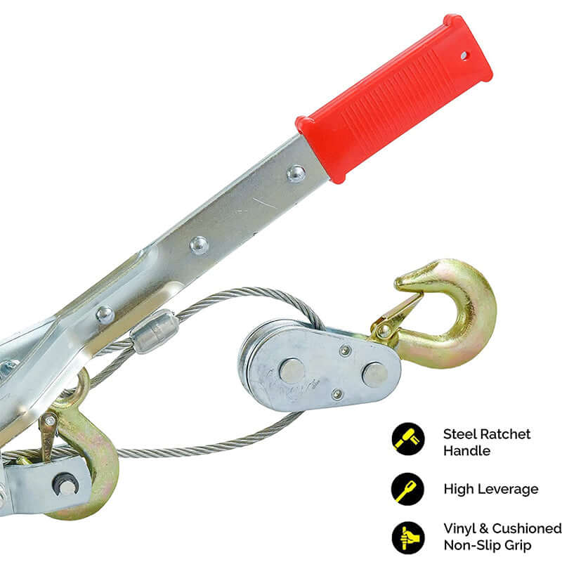 Galvanized steel cable puller