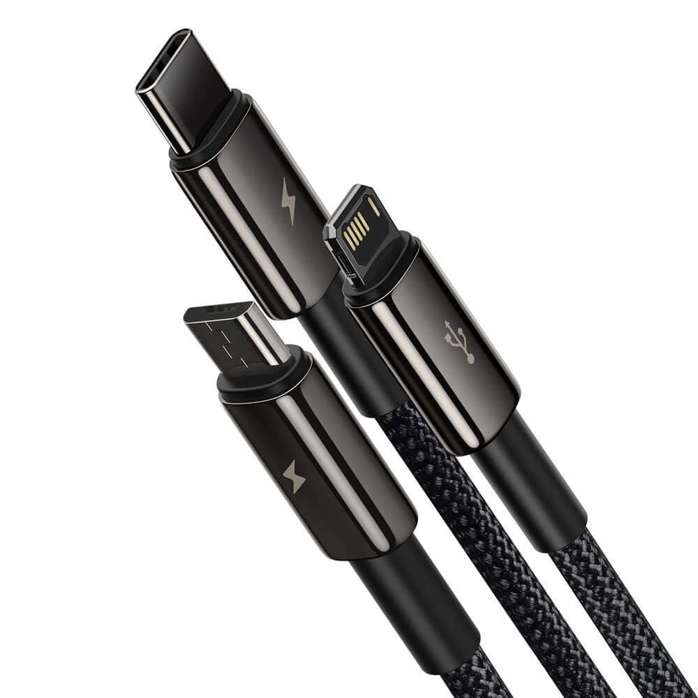 3 in 1 USB To Lightning / Micro USB / Type-C Multi 3.5A Fast Charging Cable 1.5M