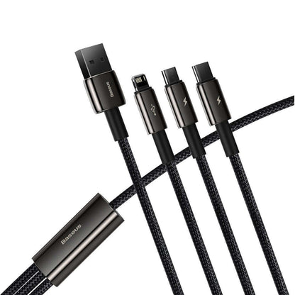 3 in 1 USB To Lightning / Micro USB / Type-C Multi 3.5A Fast Charging Cable 1.5M