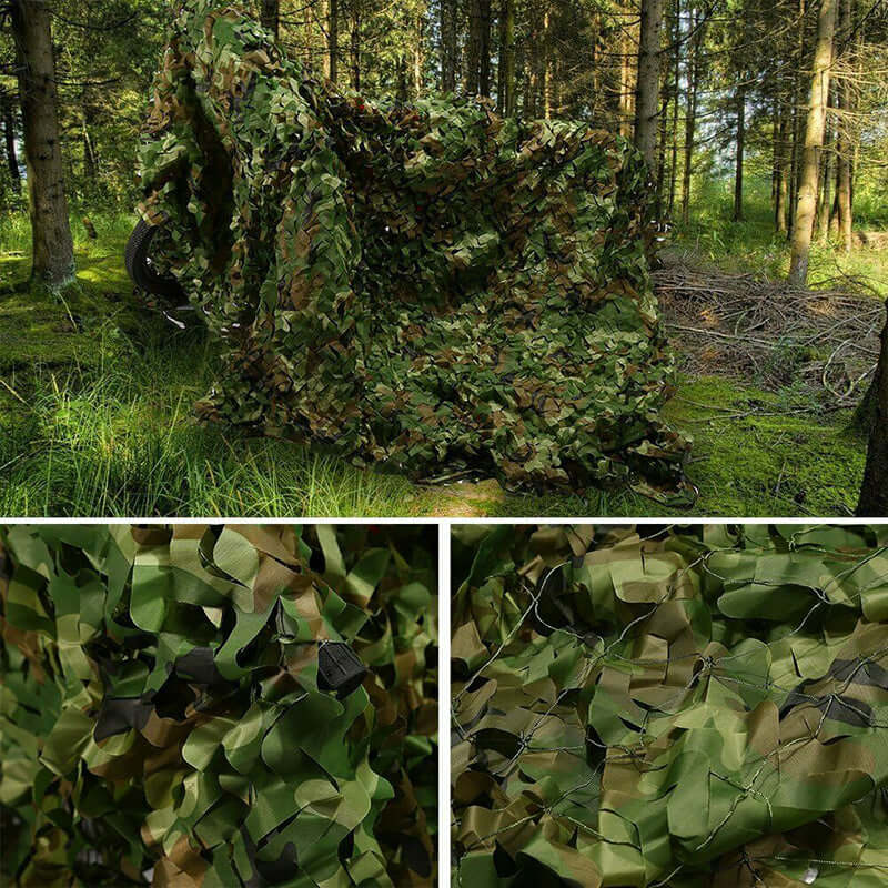 portable camo net with storage bag