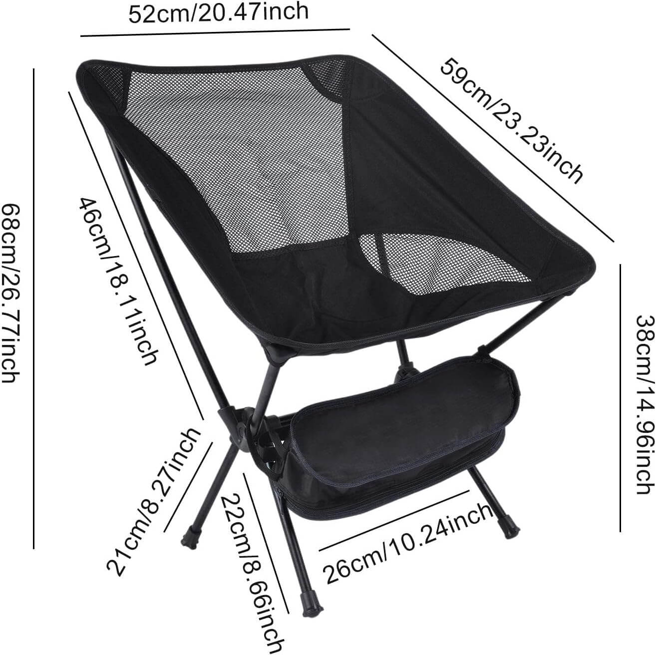 Outdoor chair mesh seat