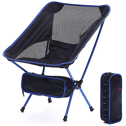 folding camping chair folded