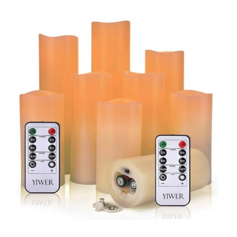 Flameless Candles Battery Operated With Remote - The Shopsite