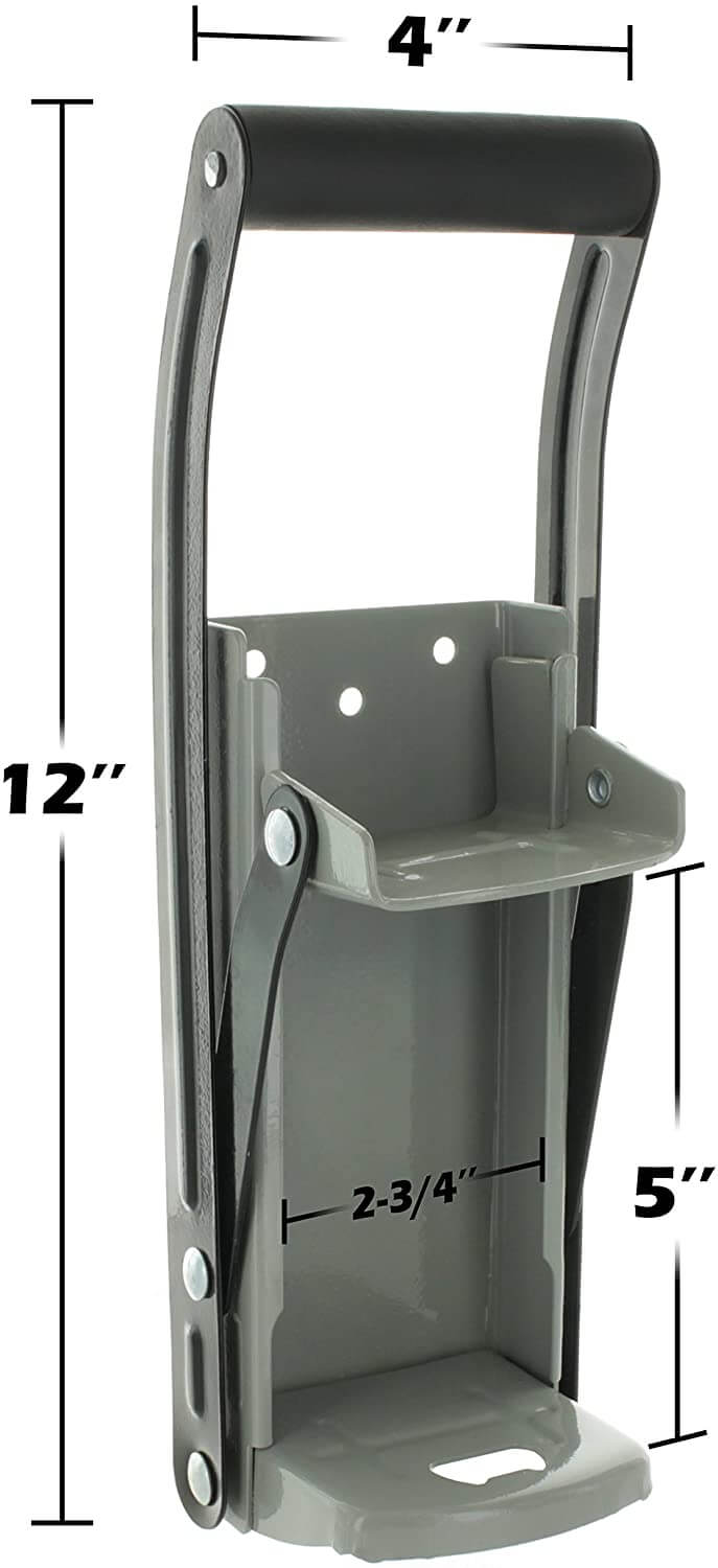 wall mounted soda can crusher
