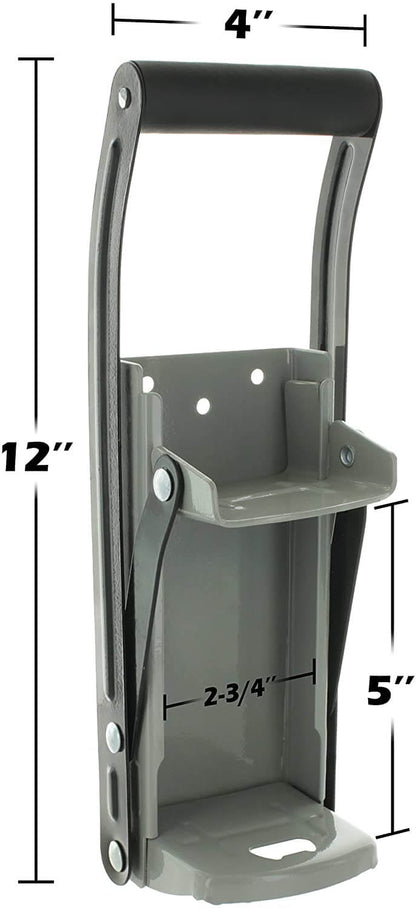 wall mounted soda can crusher