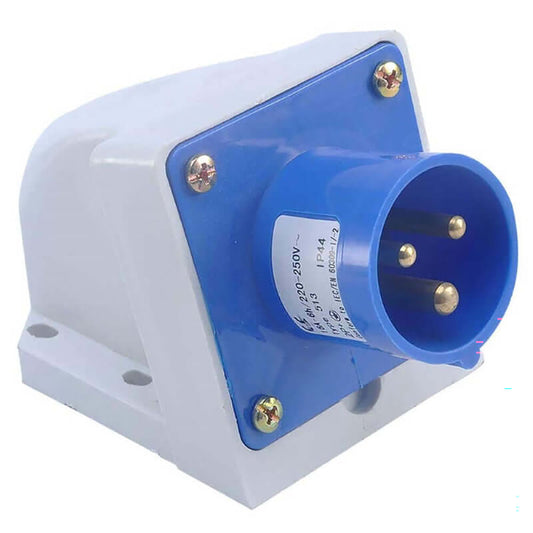 16 amp caravan male inlet socket