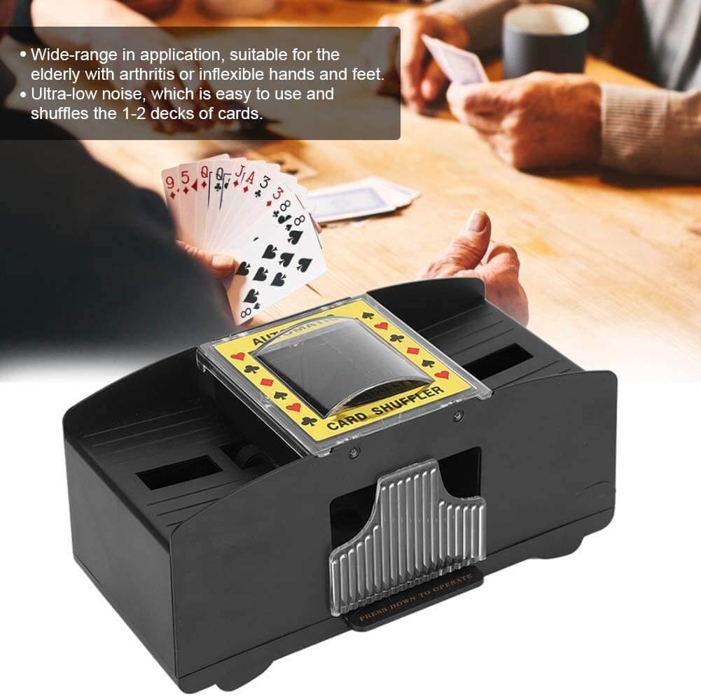 Portable card shuffler