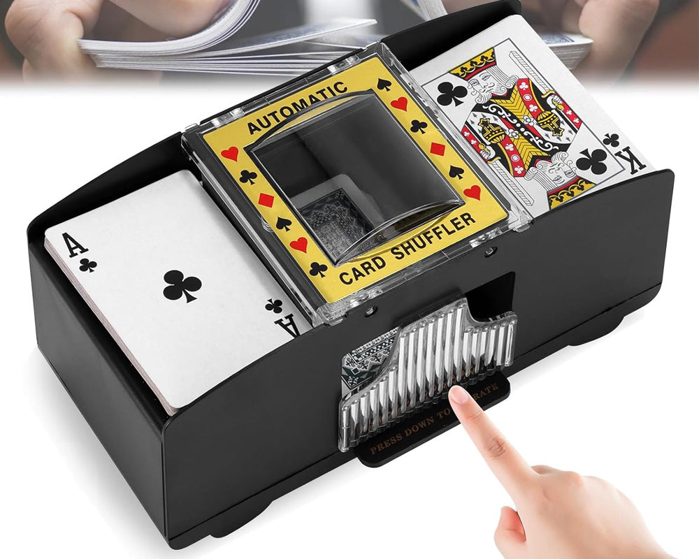 2 deck card shuffler
