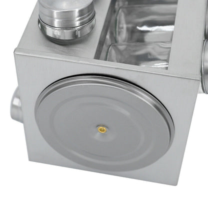 Spice Rack Stand Carousel Rotating Spice Rack Stand Glass 16 Jars