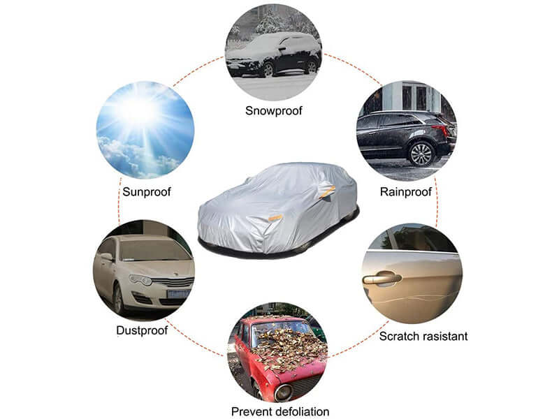 Aluminum car cover for sedan