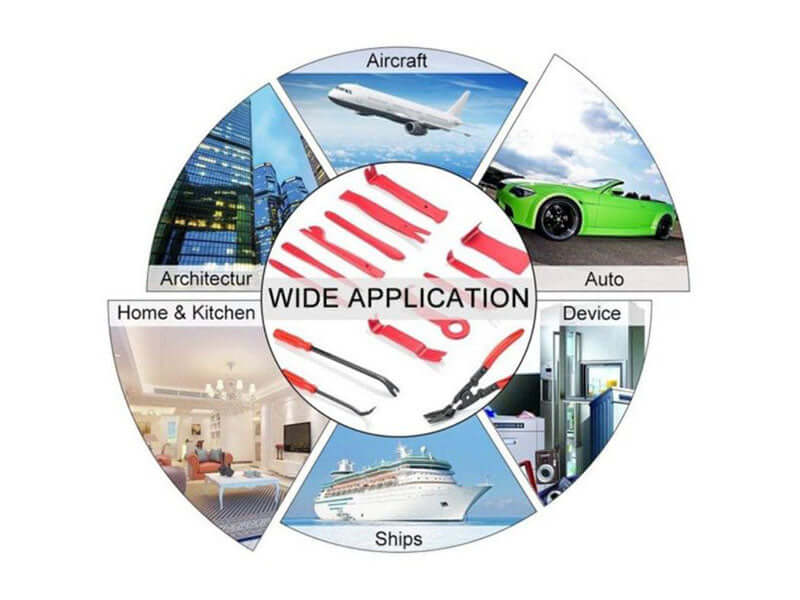 25Pcs Car Door Molding Removal Pry Tool Kit Dash Panel Audio Seal Interior Trim - The Shopsite