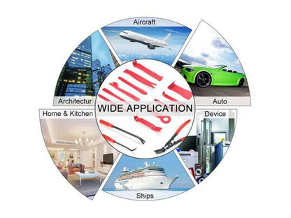 25Pcs Car Door Molding Removal Pry Tool Kit Dash Panel Audio Seal Interior Trim - The Shopsite