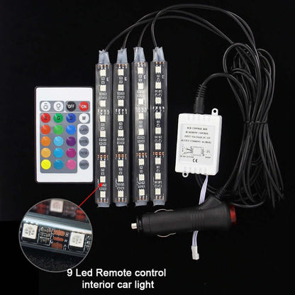 LED strip lights with remote